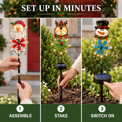 Christmas Character Solar Garden Lights