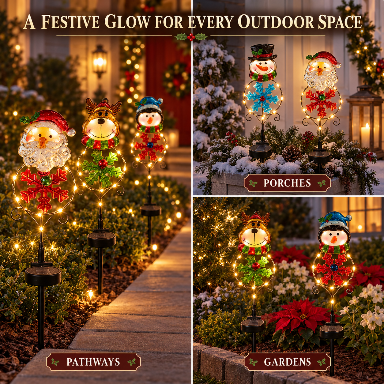 Christmas Character Solar Garden Lights