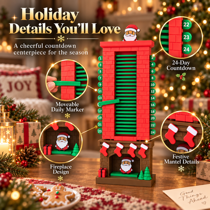 🎅Mechanical Santa Chimney Christmas Countdown Calendar
