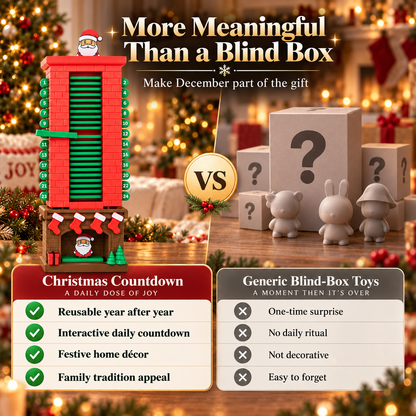 🎅Mechanical Santa Chimney Christmas Countdown Calendar