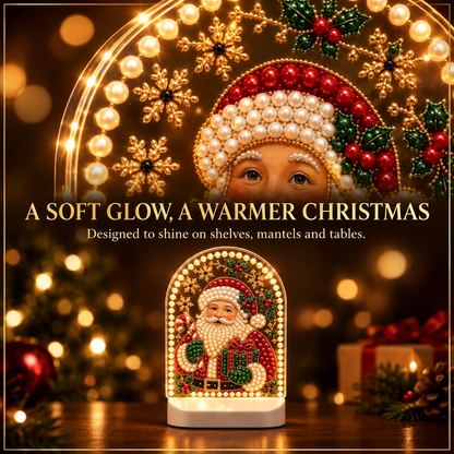 Pearl-luster Santa Claus Desktop Ornament
