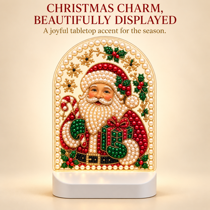 Pearl-luster Santa Claus Desktop Ornament