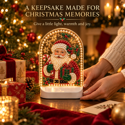 Pearl-luster Santa Claus Desktop Ornament