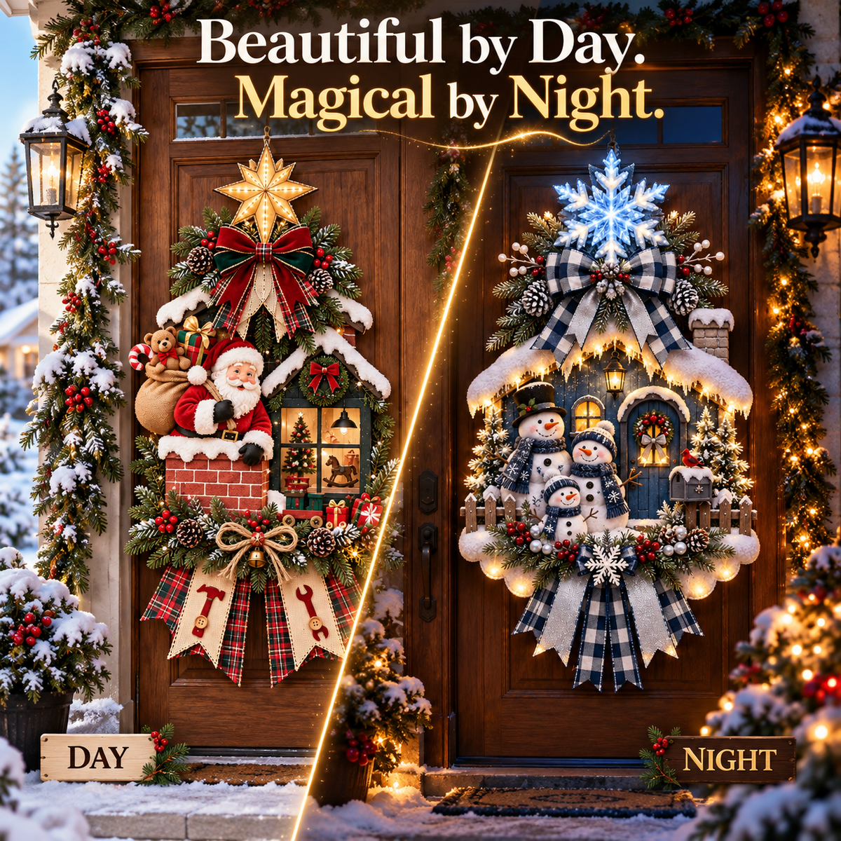 🔥Last Day 49% OFF✨ - Lighted Christmas Storybook Door Hanger