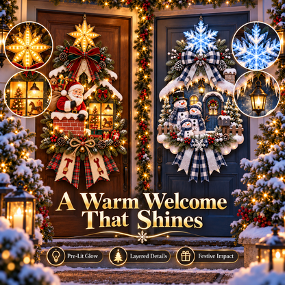 🔥Last Day 49% OFF✨ - Lighted Christmas Storybook Door Hanger