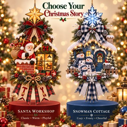 🔥Last Day 49% OFF✨ - Lighted Christmas Storybook Door Hanger