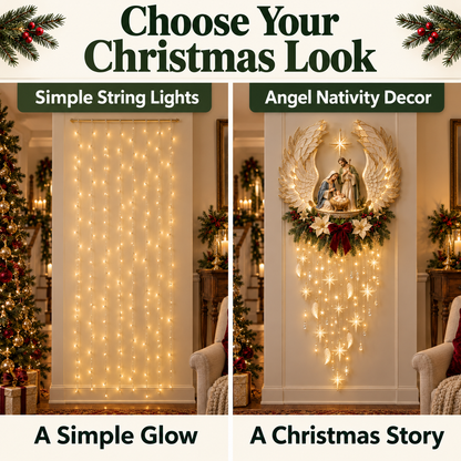 🔥Last Day 70% OFF✝️✨ Angel’s Embrace Nativity Wall Light – A Meaningful Christmas Glow🎄