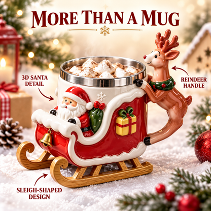 🎅LAST DAY 50% OFF🎁  - Santa Christmas Sleigh Mug