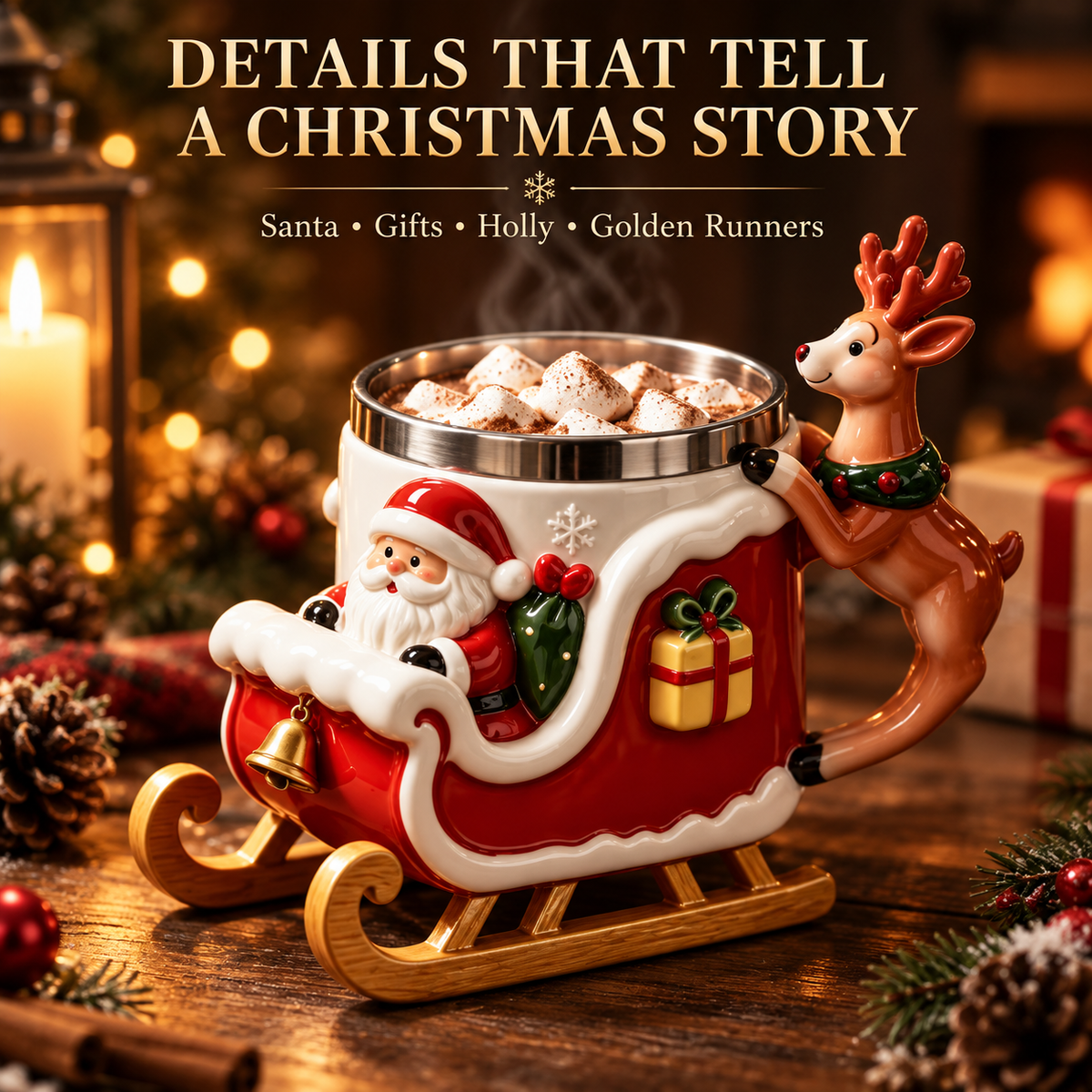 🎅LAST DAY 50% OFF🎁  - Santa Christmas Sleigh Mug