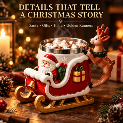 🎅LAST DAY 50% OFF🎁  - Santa Christmas Sleigh Mug