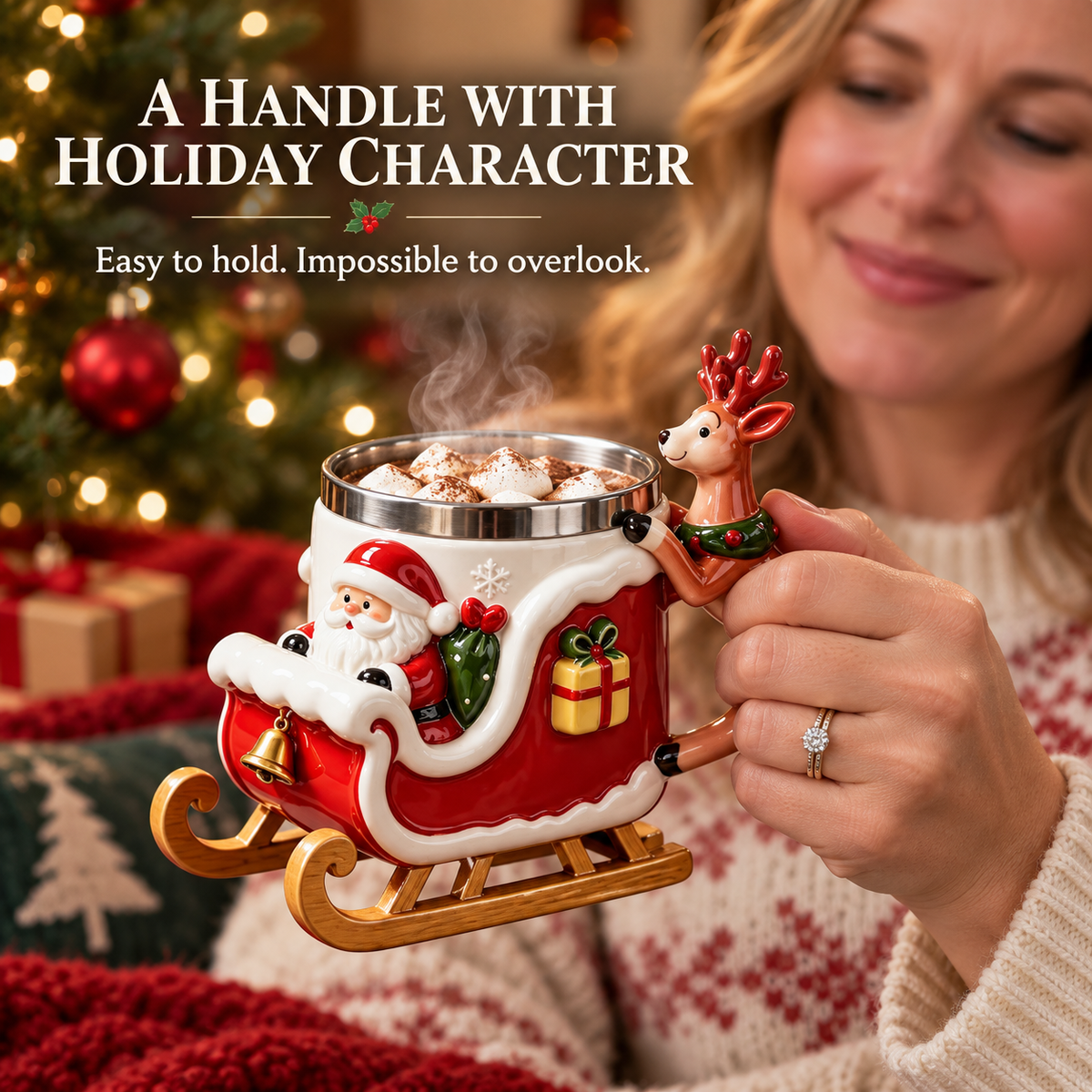🎅LAST DAY 50% OFF🎁  - Santa Christmas Sleigh Mug