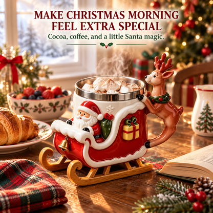 🎅LAST DAY 50% OFF🎁  - Santa Christmas Sleigh Mug