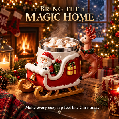 🎅LAST DAY 50% OFF🎁  - Santa Christmas Sleigh Mug