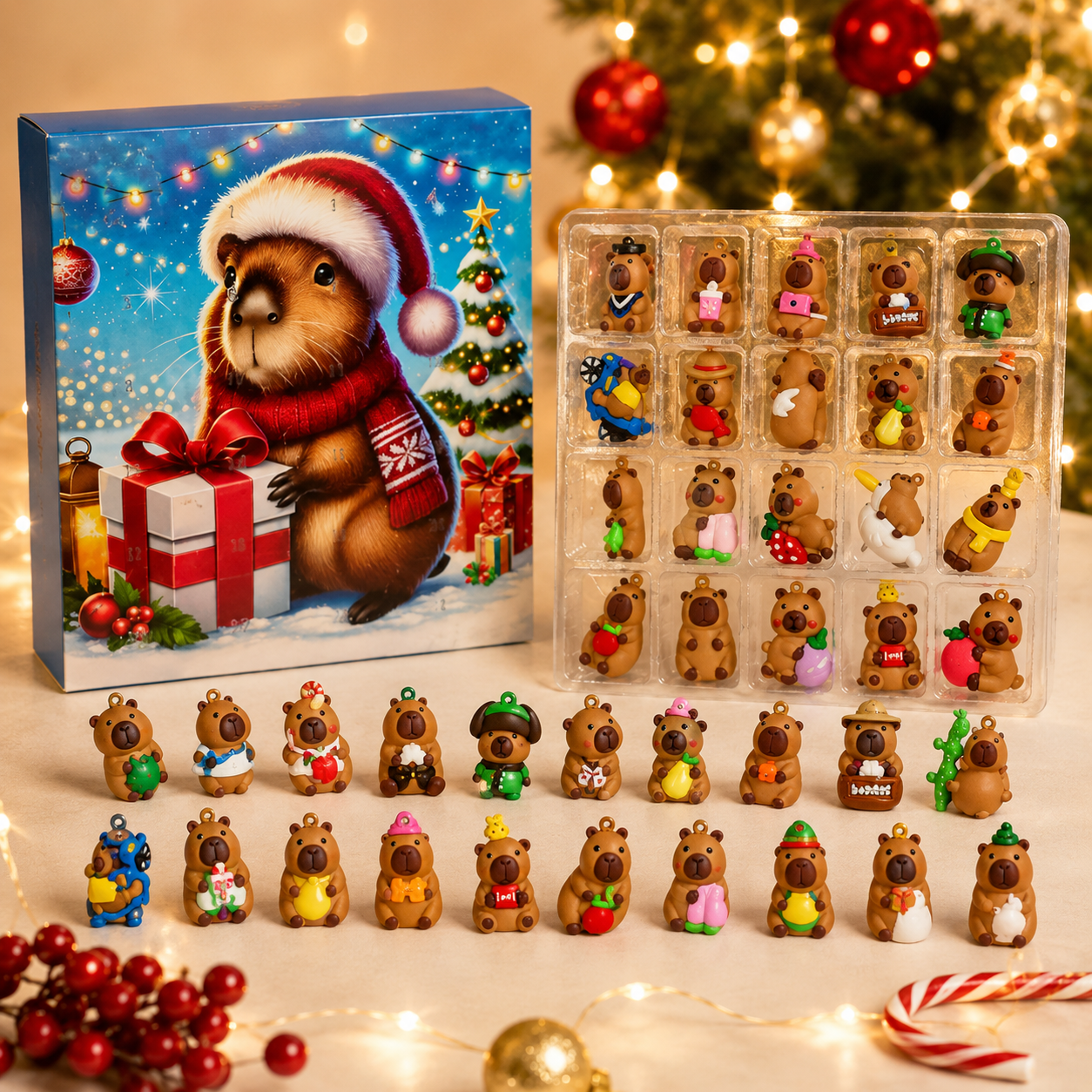 2026 Capibara Christmas Countdown Calendar