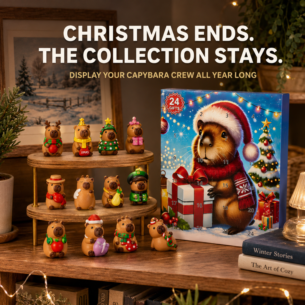 2026 Capibara Christmas Countdown Calendar