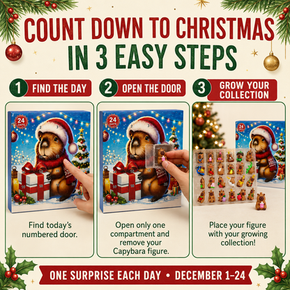 2026 Capibara Christmas Countdown Calendar