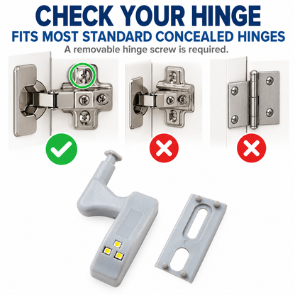 💡 Automatic Cabinet Hinge LED Lights – 9-Pack Door-Activated Cupboard Lights