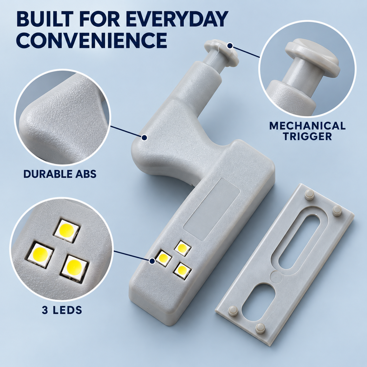 💡 Automatic Cabinet Hinge LED Lights – 9-Pack Door-Activated Cupboard Lights