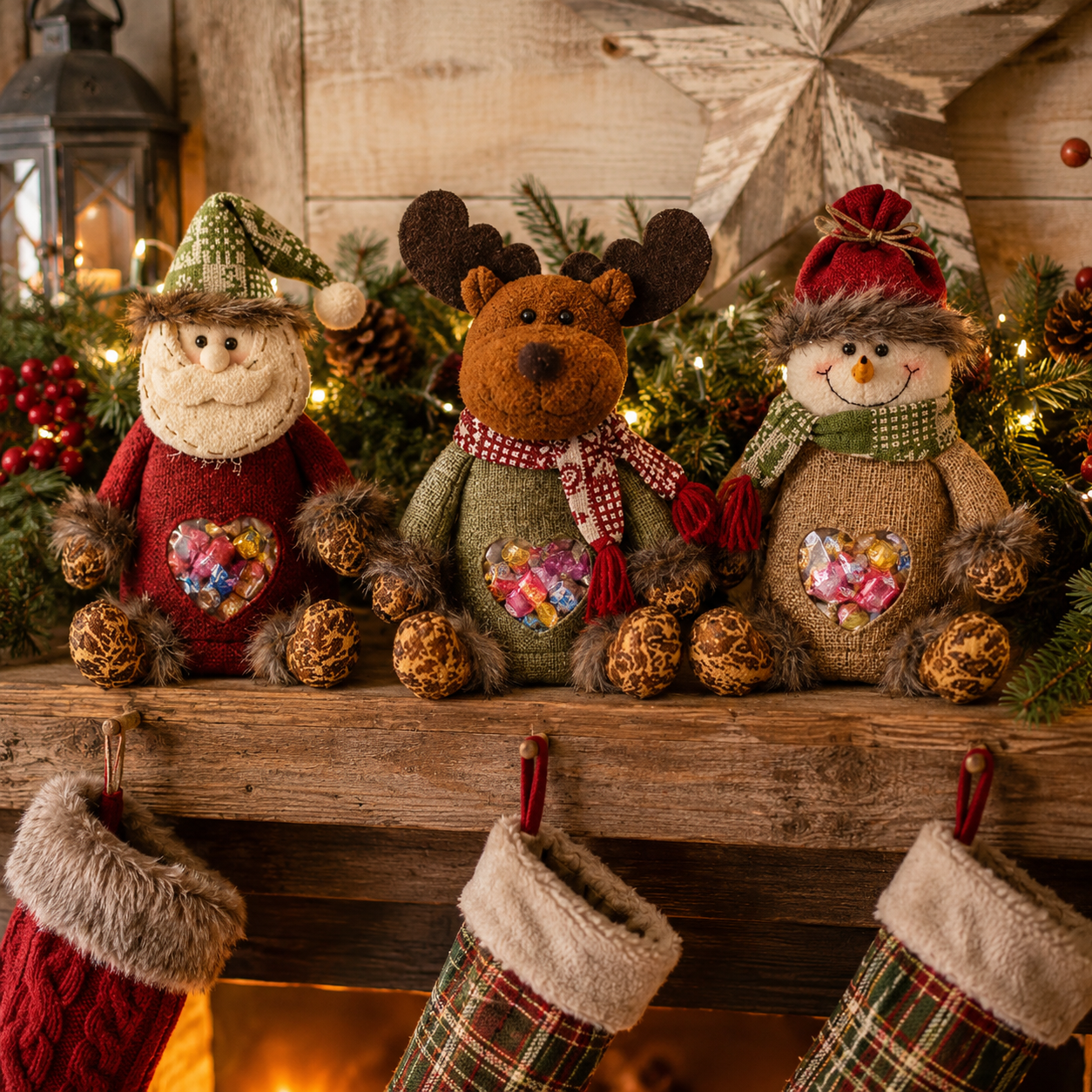 Christmas Character Candy Holder Gift Bag