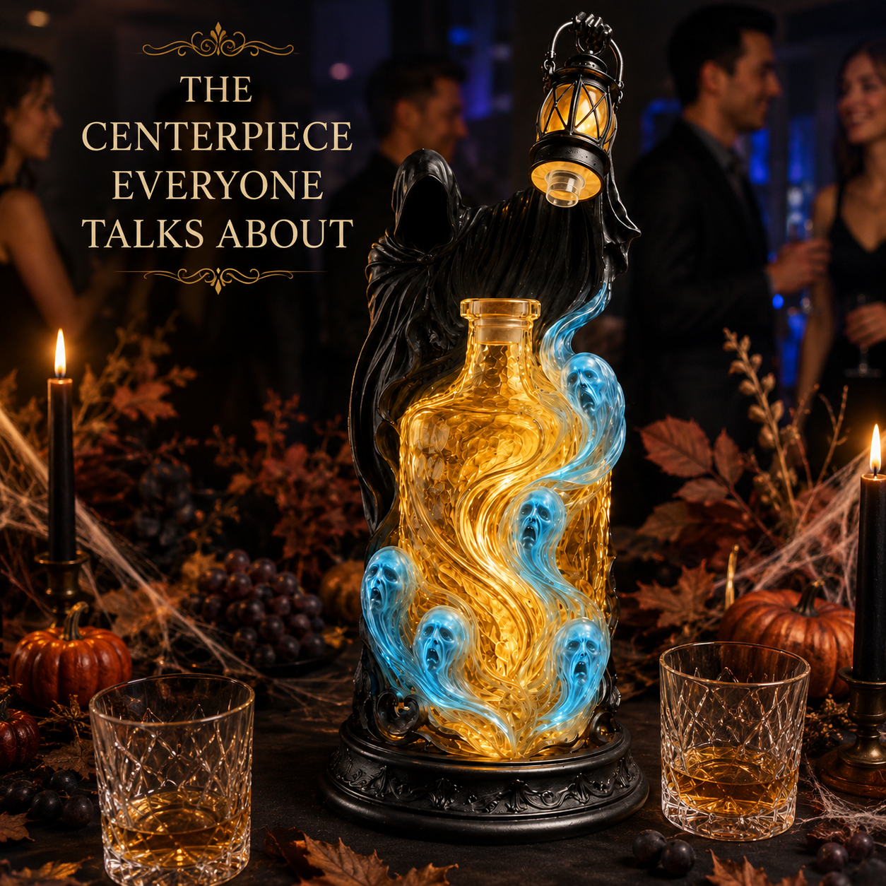 Grim Reaper Spirit Lantern™ Gothic Liquor Decanter
