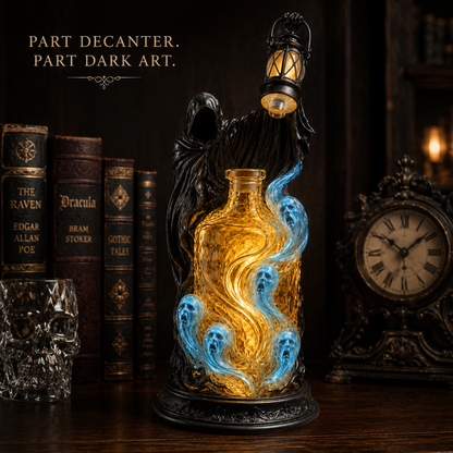 Grim Reaper Spirit Lantern™ Gothic Liquor Decanter
