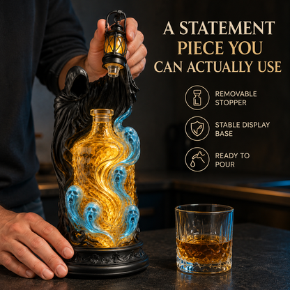 Grim Reaper Spirit Lantern™ Gothic Liquor Decanter