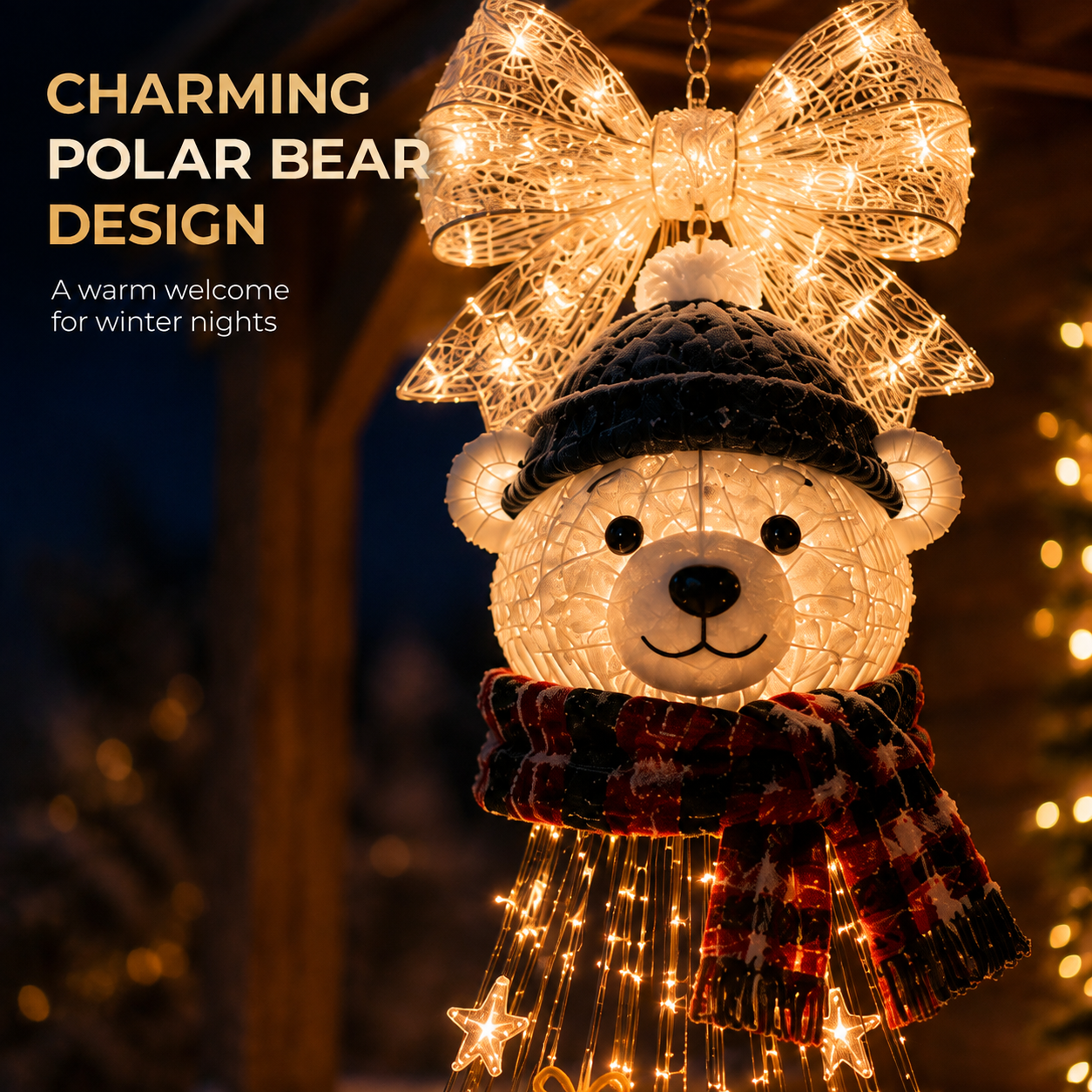 🎄Last day for 50% off🎄-Polar Bear Starfall Christmas Light