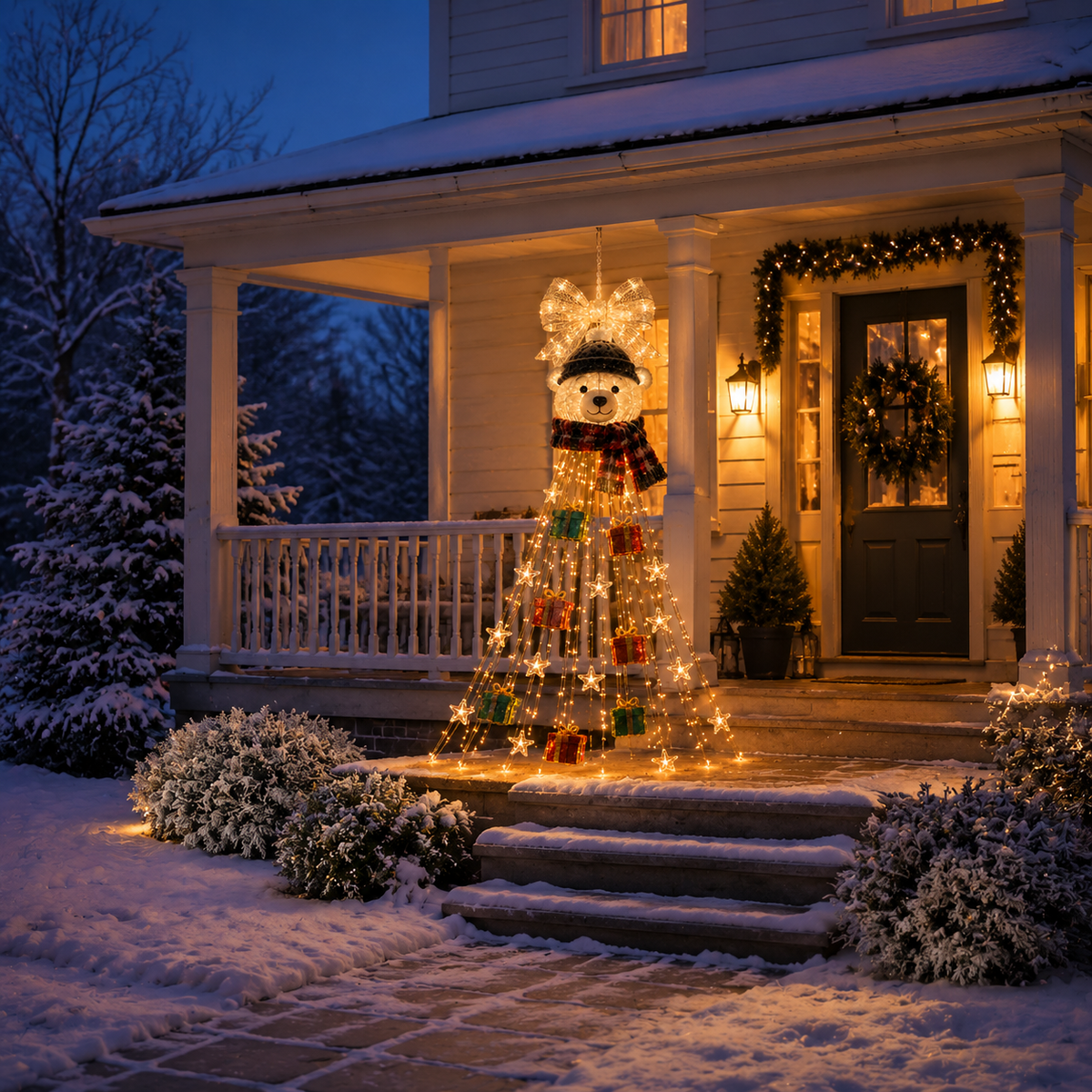 🎄Last day for 50% off🎄-Polar Bear Starfall Christmas Light