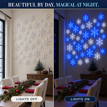 ❄️LED Snowflake Wall Decoration Set