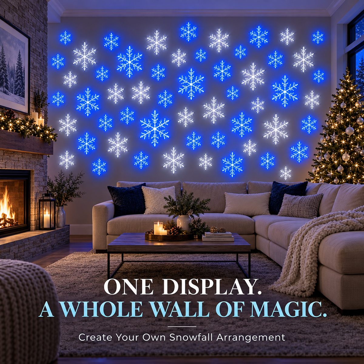 ❄️LED Snowflake Wall Decoration Set