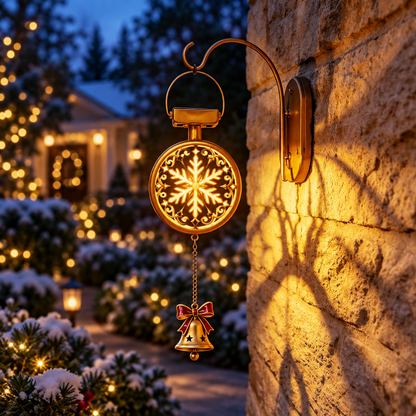 ⏳ Last Day 49% OFF - Christmas Glow Solar Wall Lantern