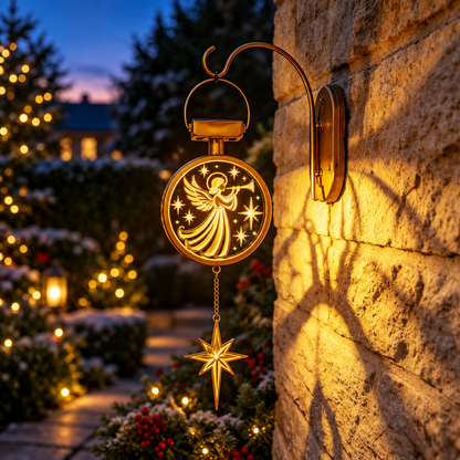 ⏳ Last Day 49% OFF - Christmas Glow Solar Wall Lantern