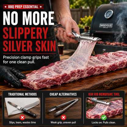 🍖 Professional BBQ Rib Skin Remover & Meat Peeling Tool