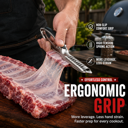 🍖 Professional BBQ Rib Skin Remover & Meat Peeling Tool