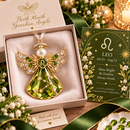🌟Christmas Zodiac Birthstone Guardian Angel Card👼