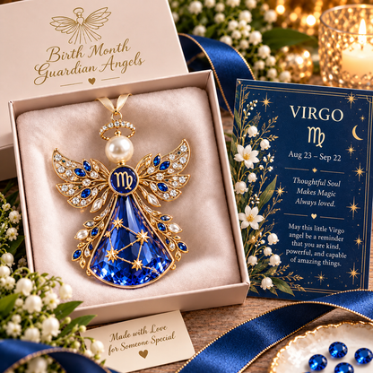 🌟Christmas Zodiac Birthstone Guardian Angel Card👼