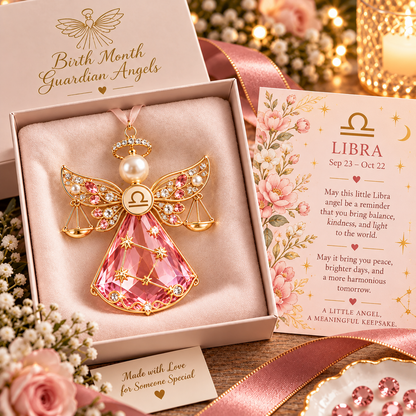 🌟Christmas Zodiac Birthstone Guardian Angel Card👼