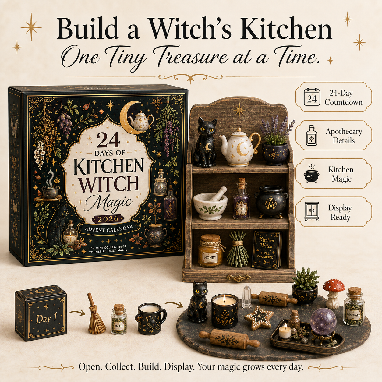 24 Days of Kitchen Witch Magic – Herbal Apothecary Advent Calendar