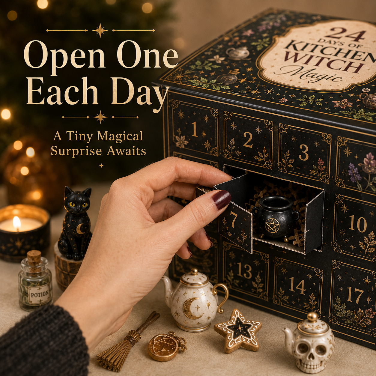 24 Days of Kitchen Witch Magic – Herbal Apothecary Advent Calendar