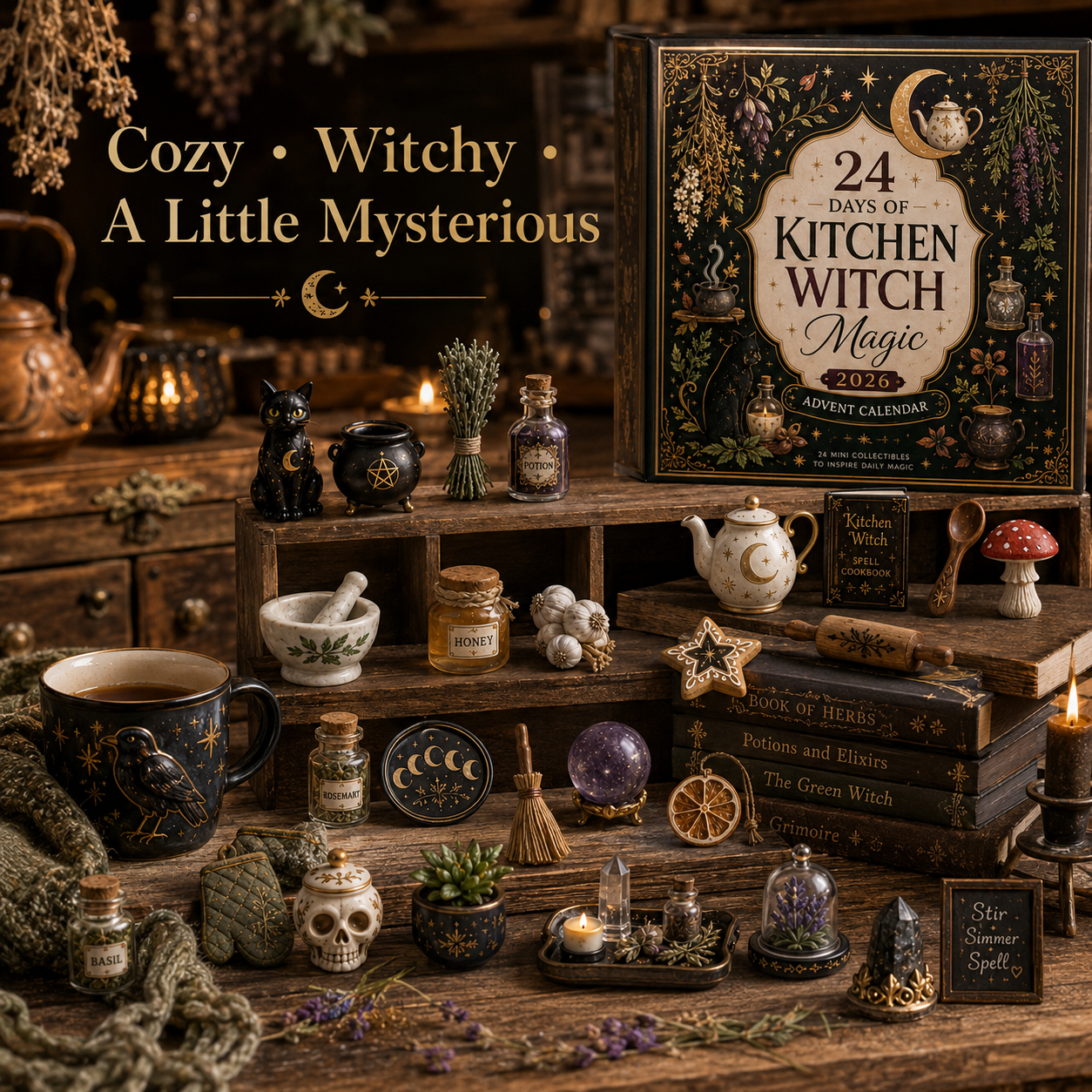 24 Days of Kitchen Witch Magic – Herbal Apothecary Advent Calendar