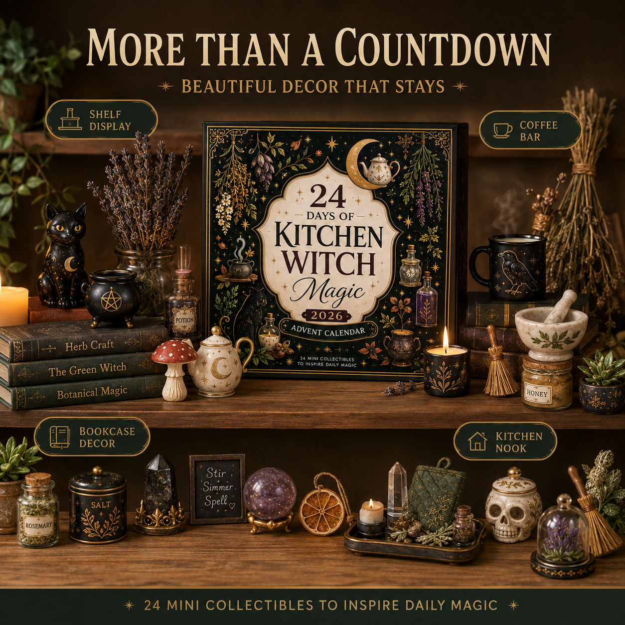 24 Days of Kitchen Witch Magic – Herbal Apothecary Advent Calendar