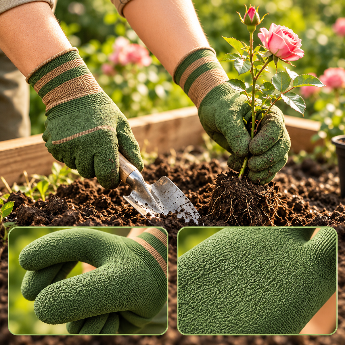 Puncture-Resistant & Waterproof Gardening Gloves