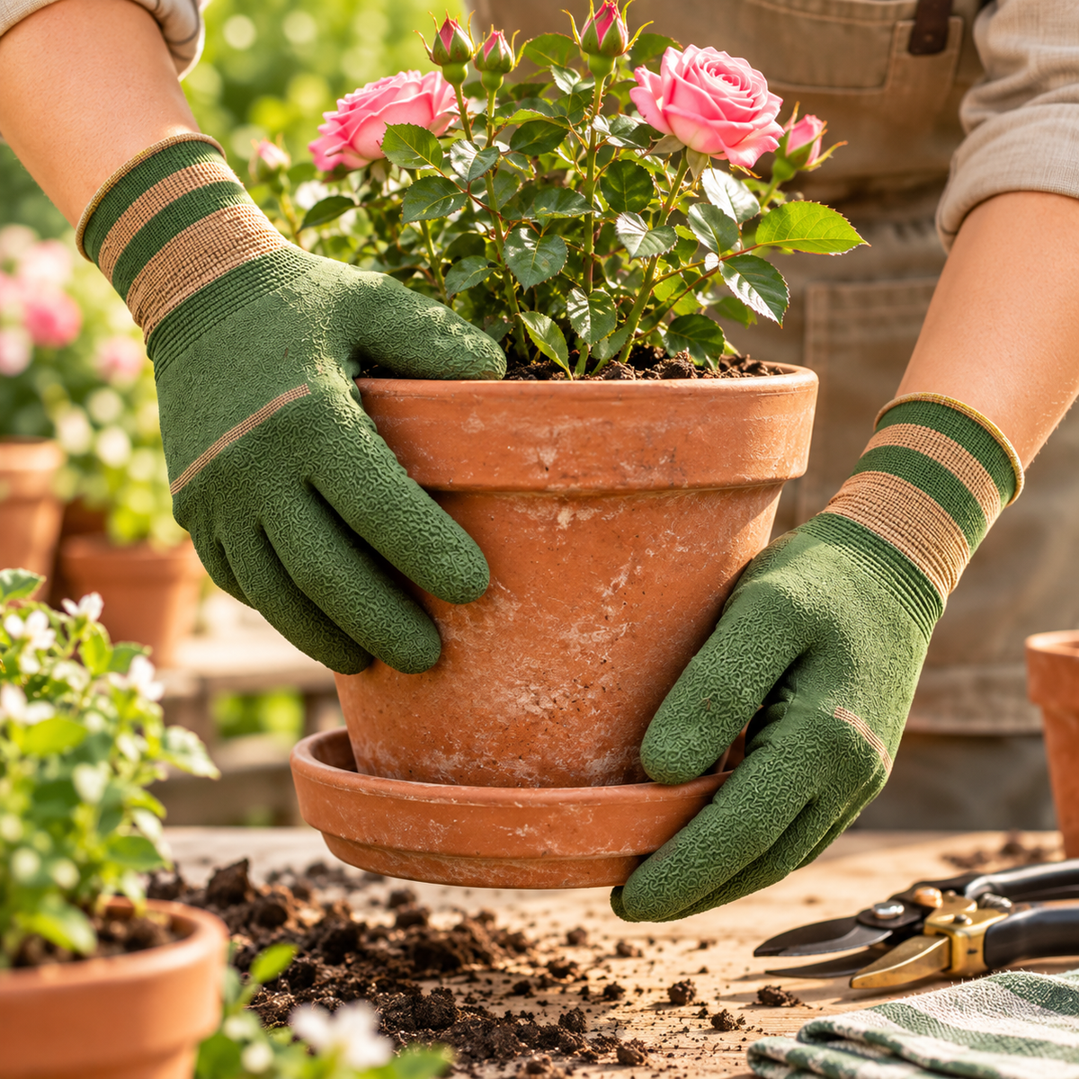 Puncture-Resistant & Waterproof Gardening Gloves