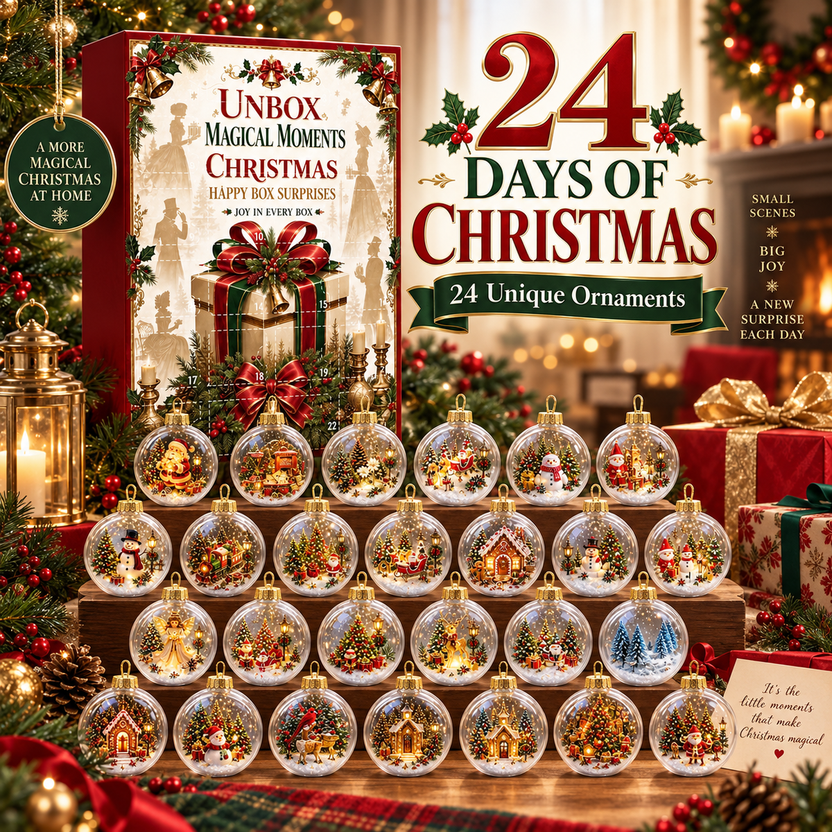 2026 Christmas Countdown Calendar Box
