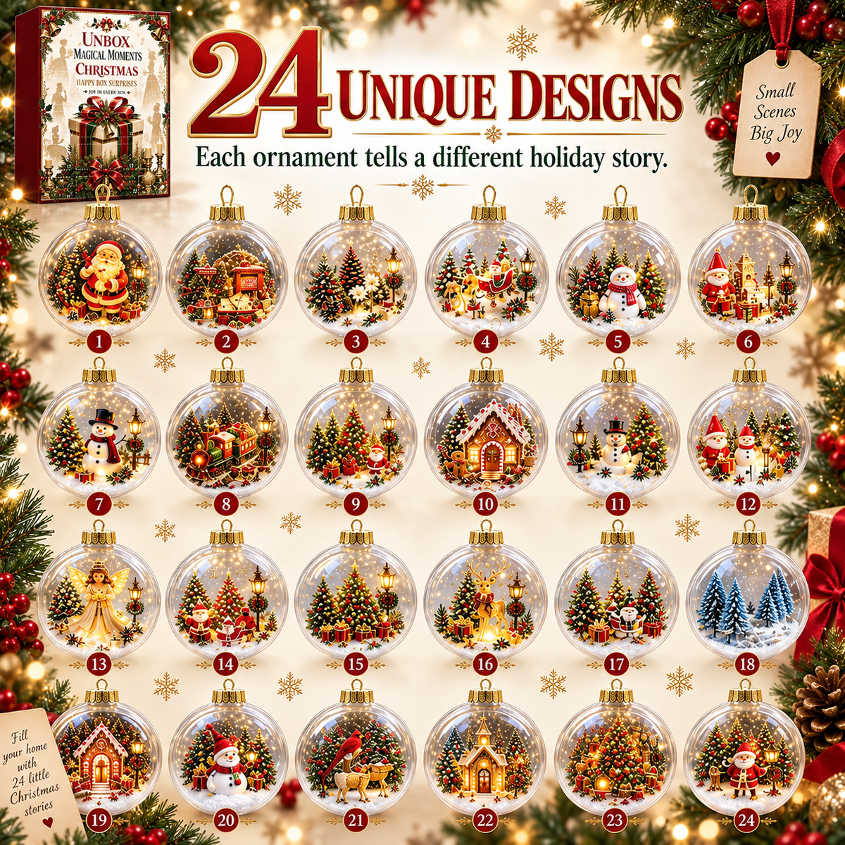 2026 Christmas Countdown Calendar Box