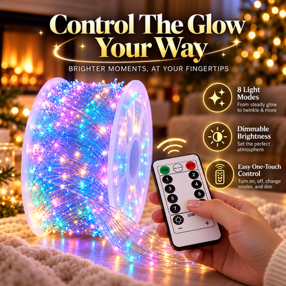 ✨🌈 Magical LED Fairy Ribbon Lights | Remote-Controlled Sparkling Holiday Decor 🎄