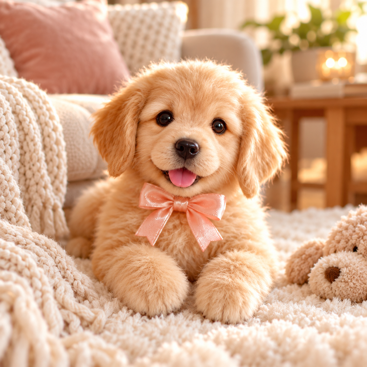 🎁🐶 HOT SALE 49% OFF – Lifelike Robotic Golden Retriever Puppy | The Cutest Christmas Gift ✨🎄