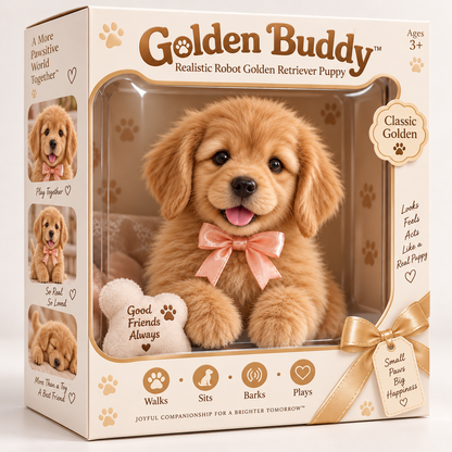 🎁Realistic Robotic Golden Retriever Puppy ✨ The Cutest Christmas Surprise
