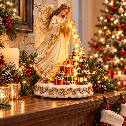 👼✨ Angel’s Cascade of Stars | Lighted Christmas Tabletop Decoration 🎄