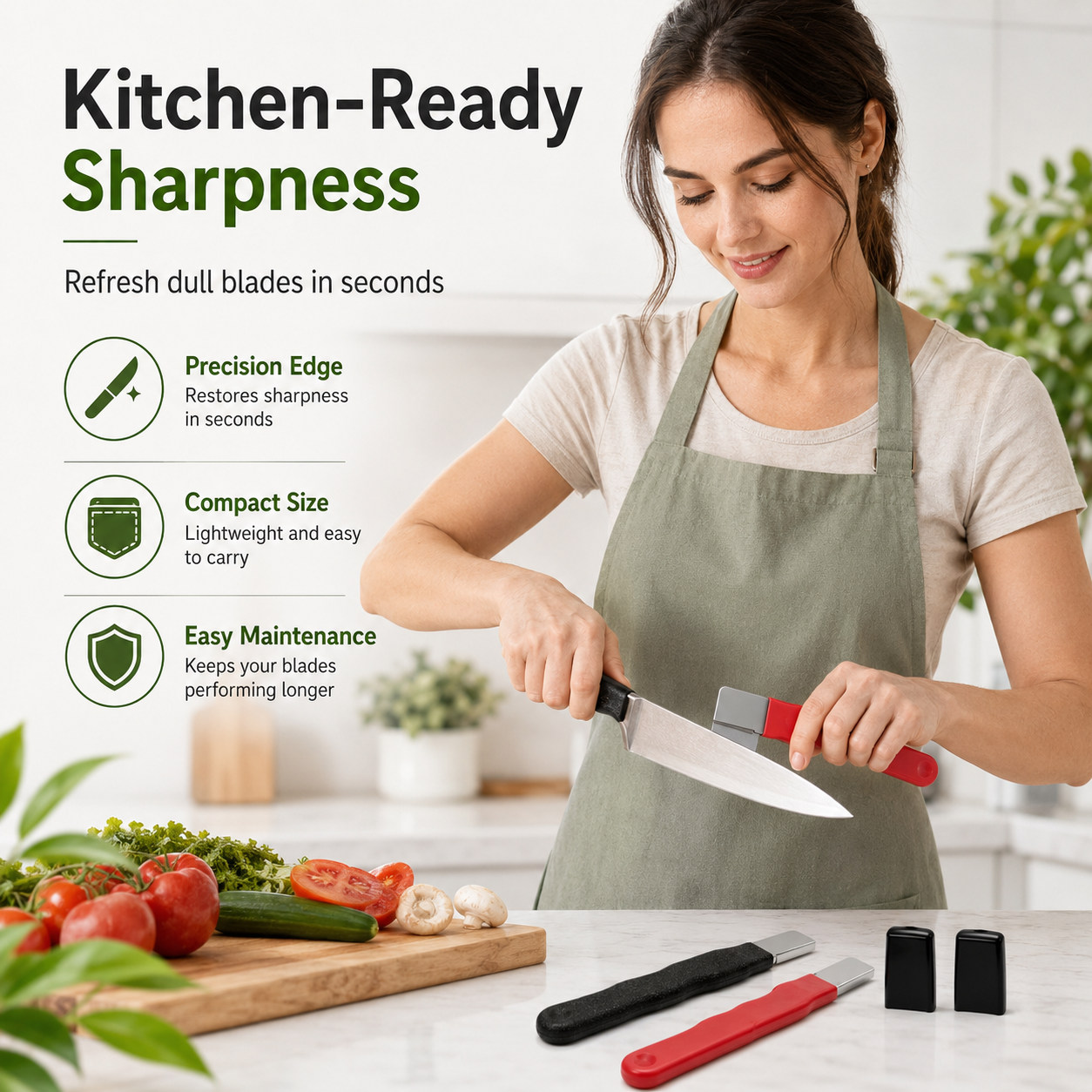 🔥2 Count Professional Kitchen Knife Sharpener